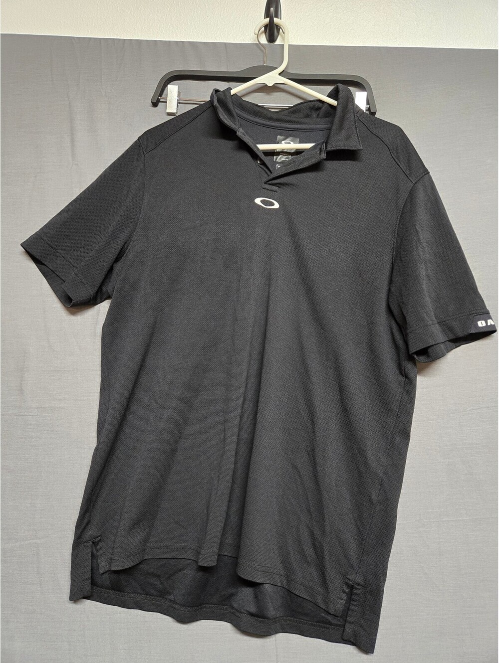 Oakley Black Short Sleeve Polo Shirt Large